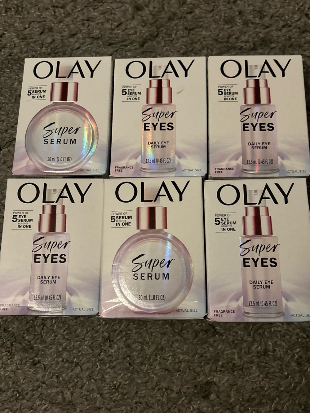 OLAY Super Eyes Daily Eye Serum - White and Rose Gold Packaging